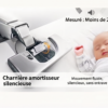 Ensemble Lave-Mains Suspendu Compact 2031 - Gris Foncé avec Miroir et Étagère