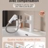 Ensemble Meuble de Salle de Bain Suspendu 70 cm avec Vasque en Céramique et Armoire de Toilette à Miroir