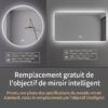 Ensemble Meuble de Salle de Bain Suspendu 70 cm avec Vasque en Céramique et Armoire de Toilette à Miroir